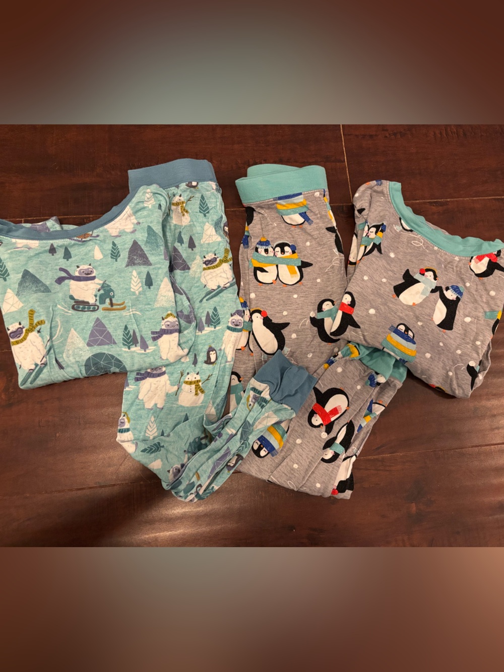 Little Sleepies Penguin & Yeti Pajama Sets Bundle